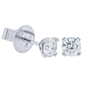 18ct White Gold .80ct Diamond Blossom Stud Earrings