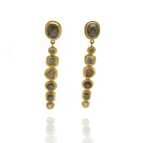 18k & 22k Gold Earrings with Diamonds