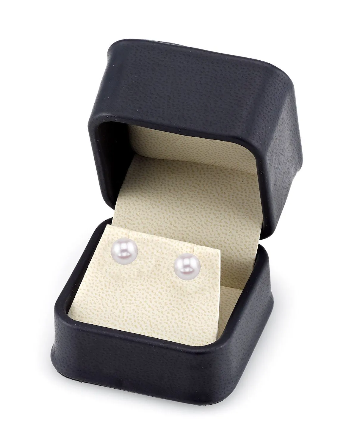 7.5-8.0mm Hanadama Akoya Round Pearl Stud Earrings