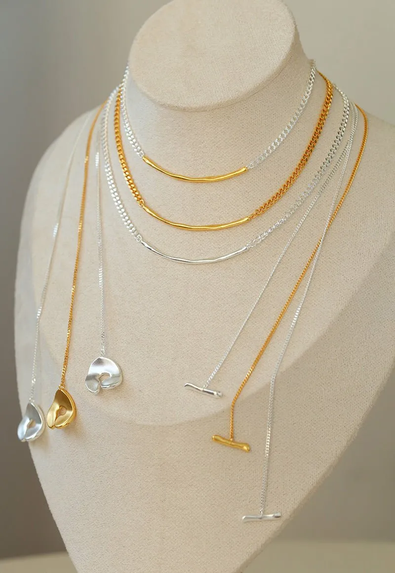 925 Silver Geometric Versatile Long Necklaces