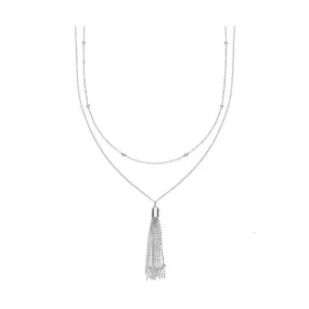 Acotis Silver Necklace Tassel G3389