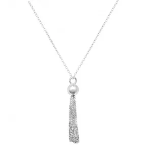 Acotis Silver Pendant On Chain Tassel G3317