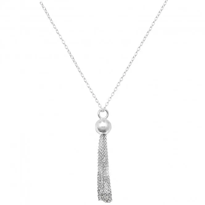 Acotis Silver Pendant On Chain Tassel G3317