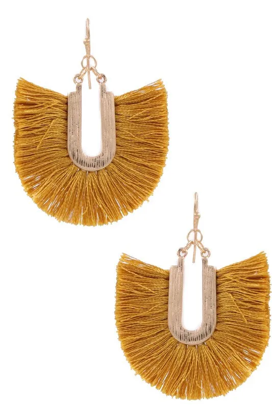 Adorable 2" Tassel Drop Earrings