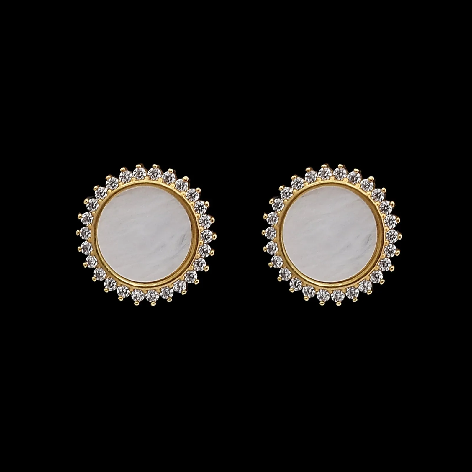 Alicia Designer American Diamond Stud Earrings