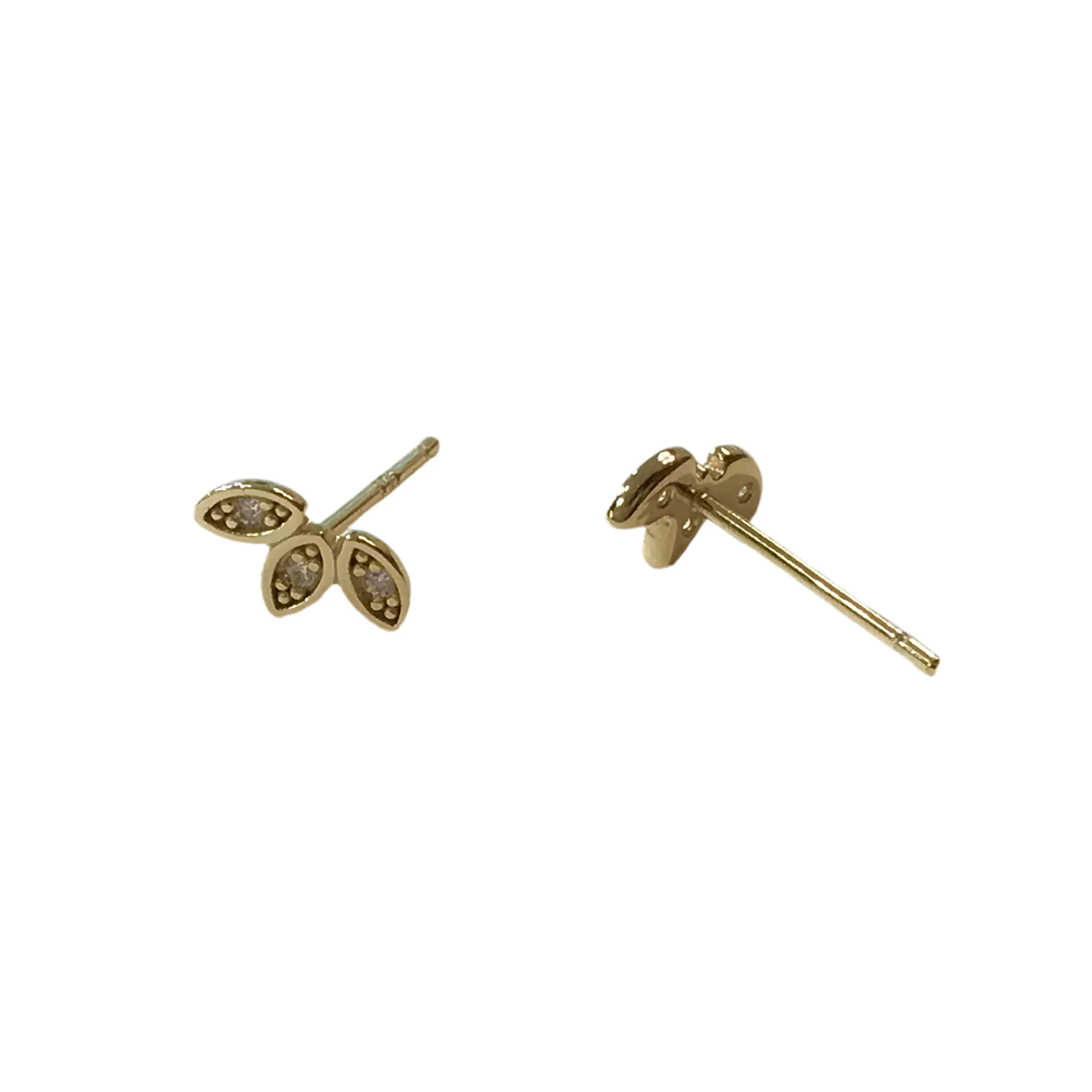 Amy Triple Marquis Pave Studs