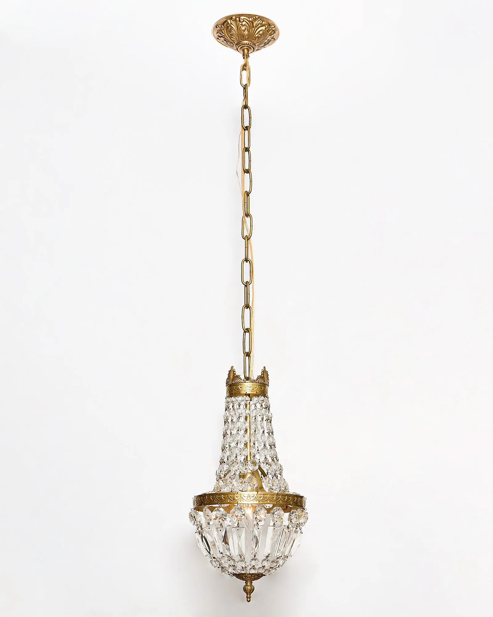 Antique French Crystal Chandelier