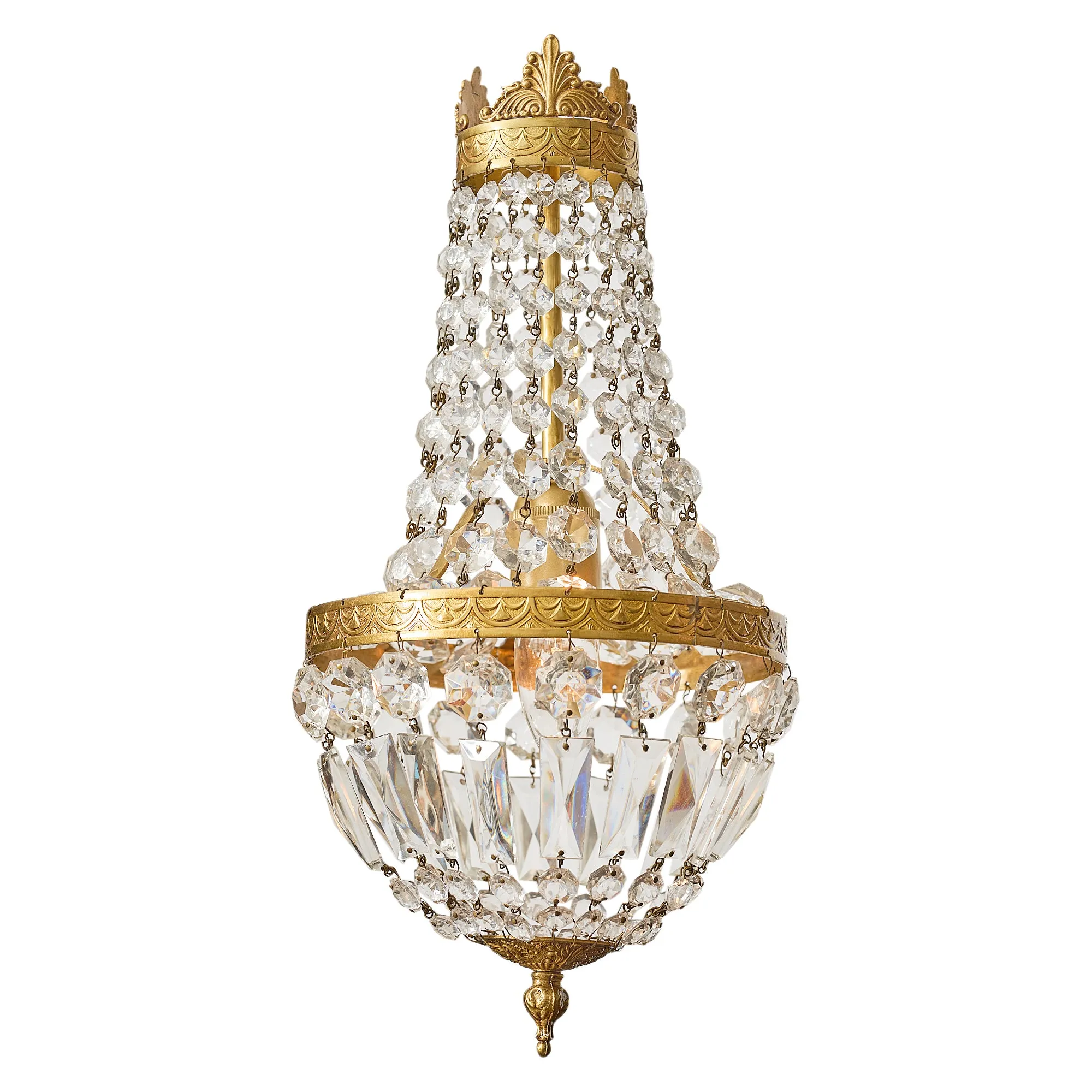 Antique French Crystal Chandelier