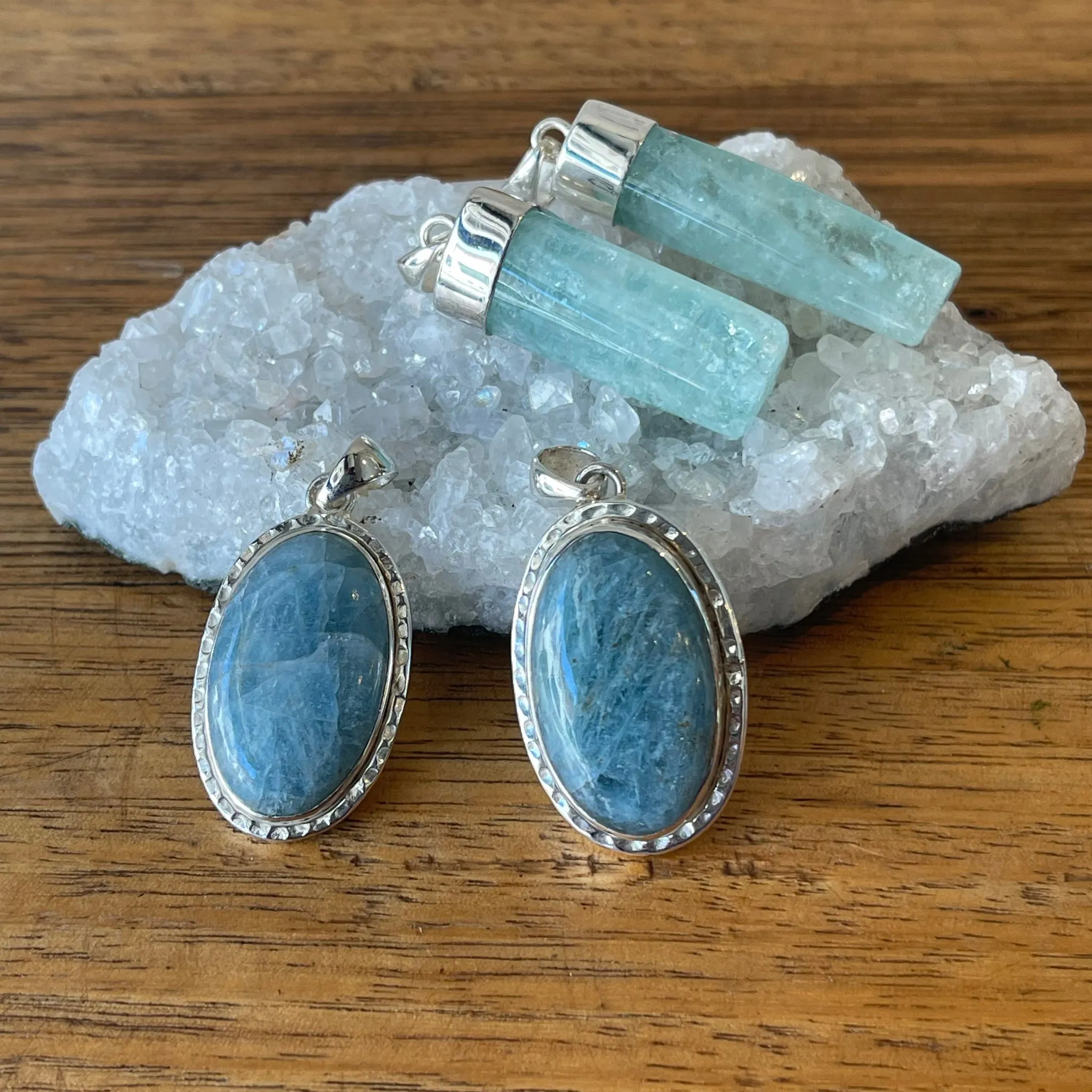 AQUAMARINE PENDANTS | Polished