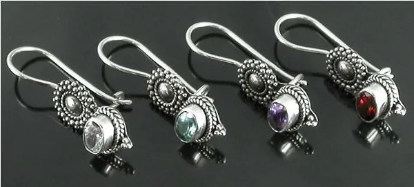 Bali Silver Sun - Indonesian Style Sterling Silver Earrings