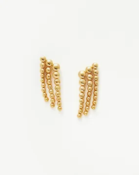 Beaded Waterfall Drop Earrings | 18k Gold Vermeil