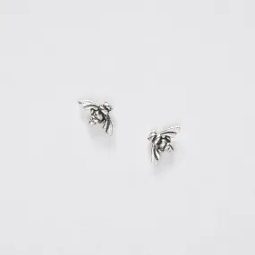 Bee Silver Ear Stud