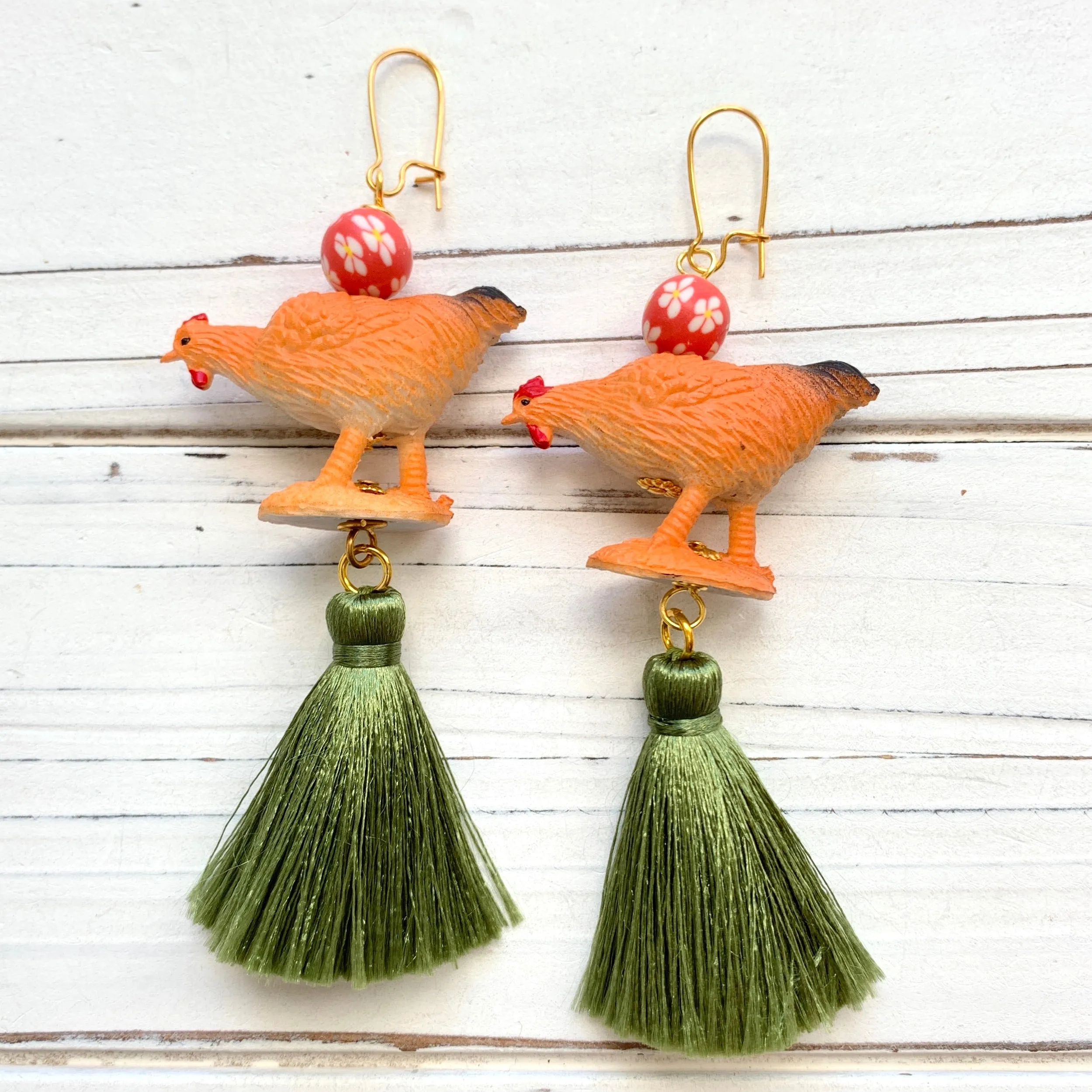 Brooding Hen Earrings