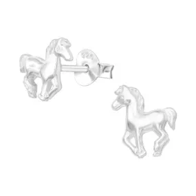 Children’s Sterling Silver Horse Ear Studs