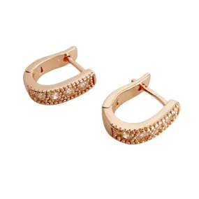 Clementine Zirconia Huggie Hoops