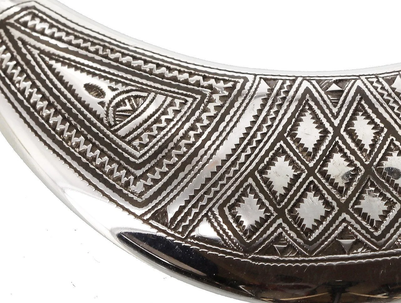 Crescent Collar with Triangular Motif