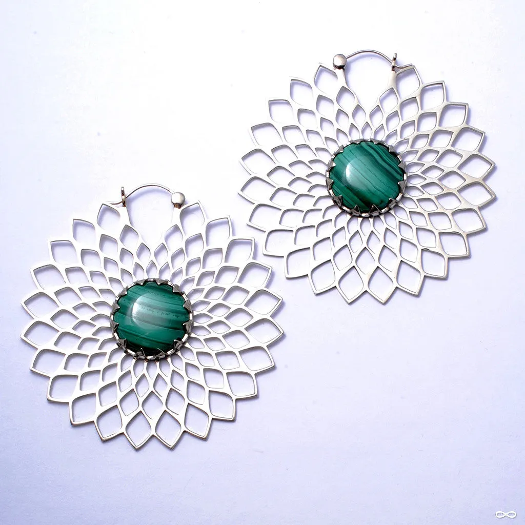 Dahlia Earrings with Stone from Tawapa