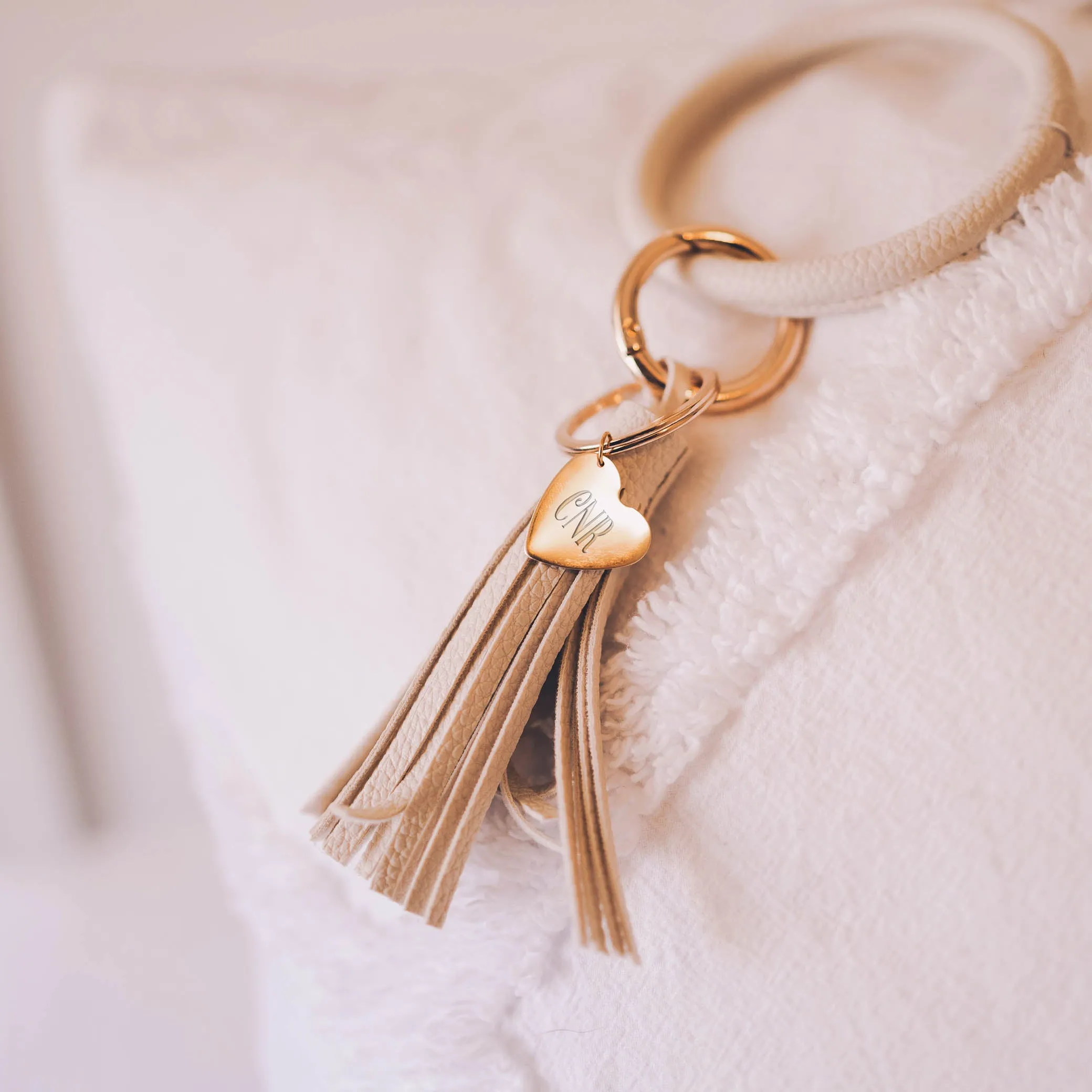 Decorative Serif Tassel Keychain