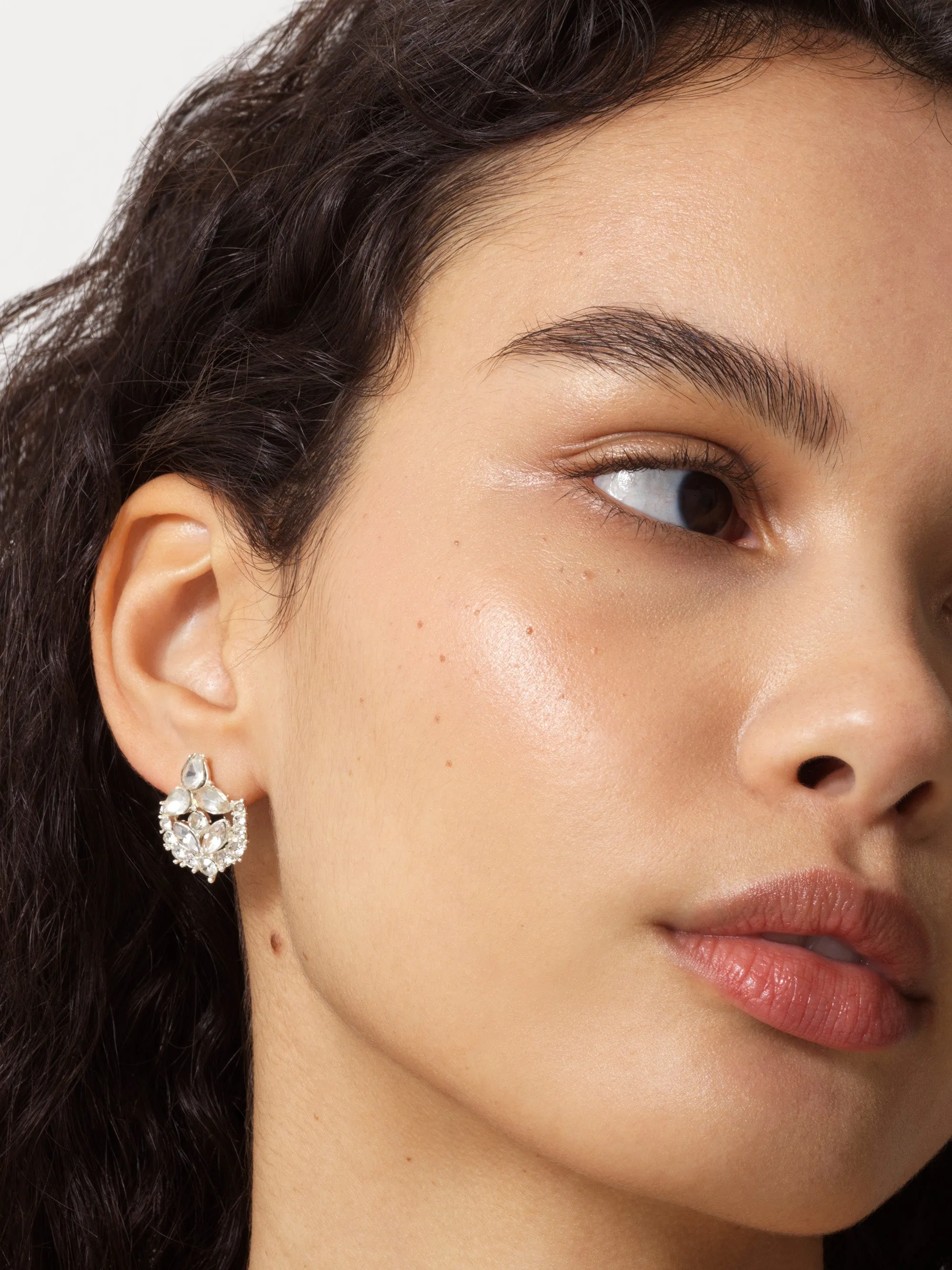 Delicate Diamante Stud Earrings