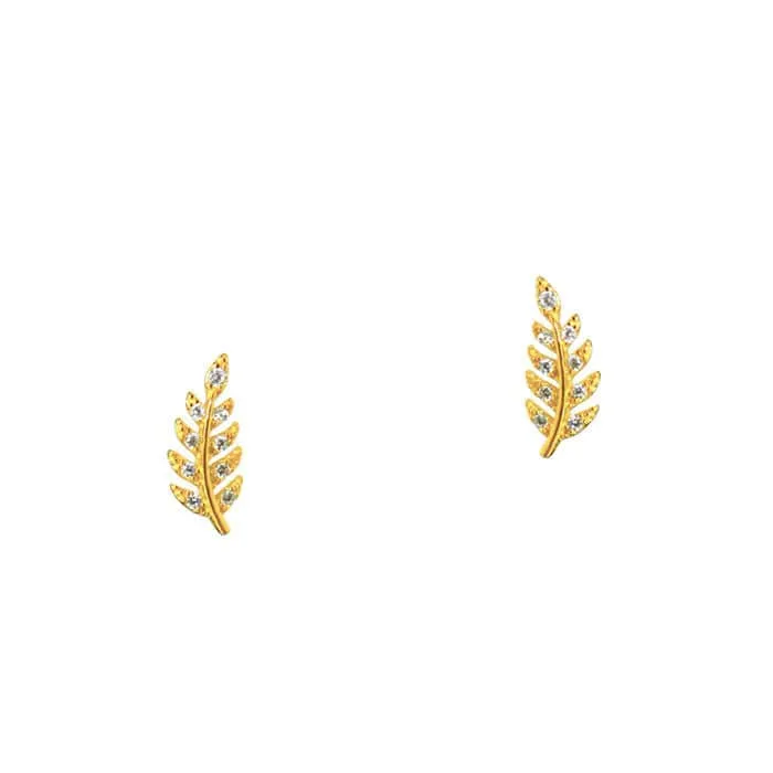 Delicate Leaf Studs