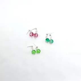 Demon Slayer Glass Bead Earrings