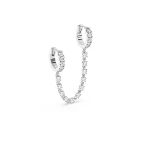 Diamond Huggie Ear Chain