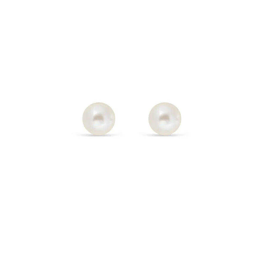 Ear Sense Earrings WPE-6 6mm Pearl Stud Earrings