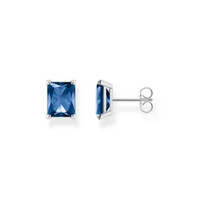 Ear studs blue stone