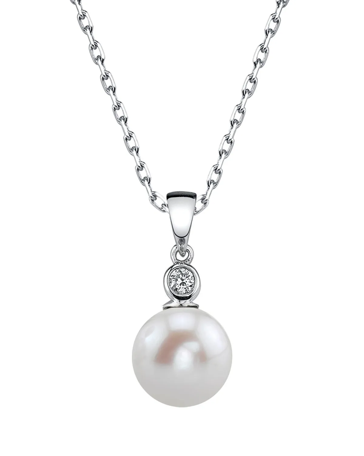 Freshwater Pearl & Diamond Michelle Pendant