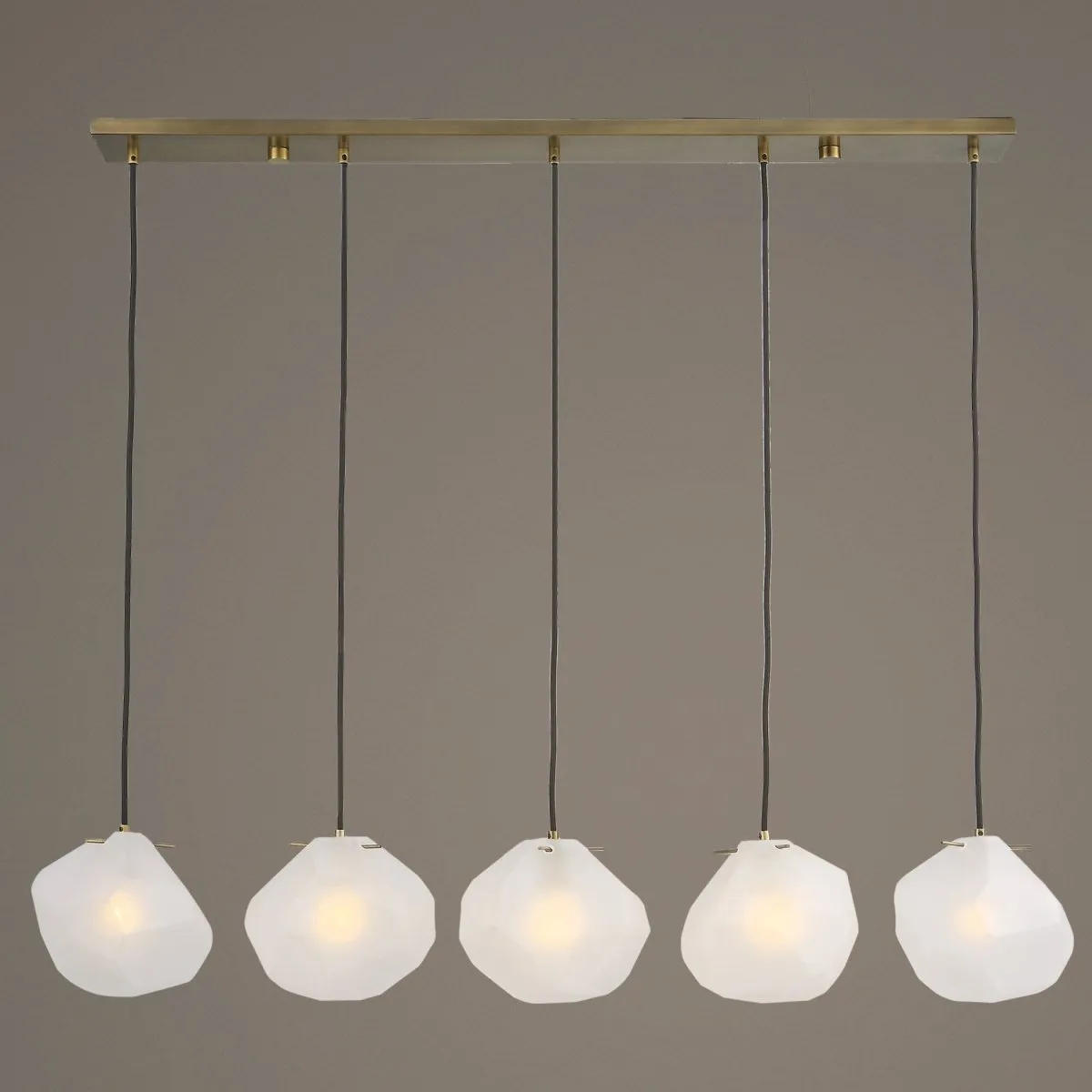 Geodesic 5 Light Linear Pendant