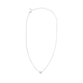 *Geometric Round Necklace, Silver