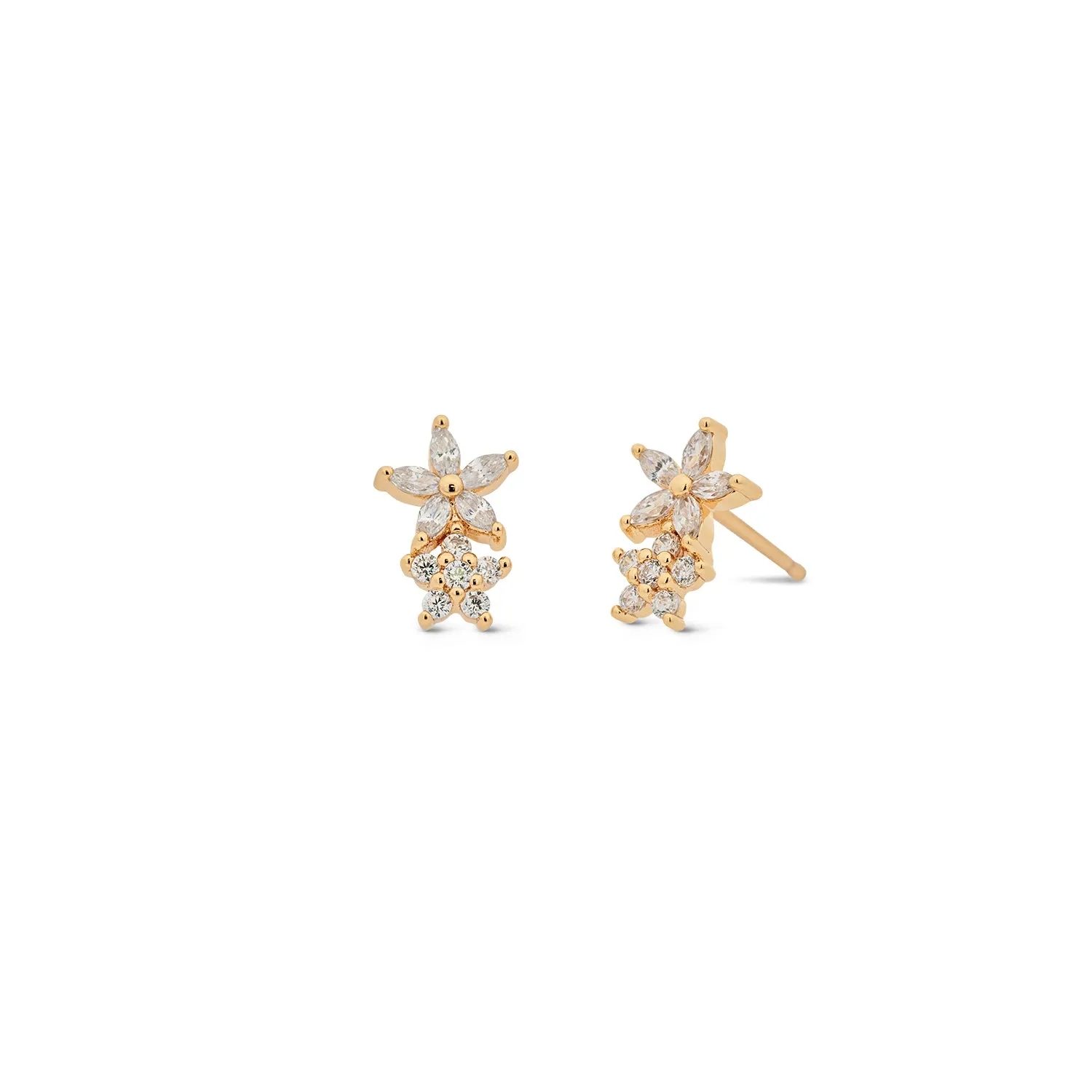 Gold Iris Studs