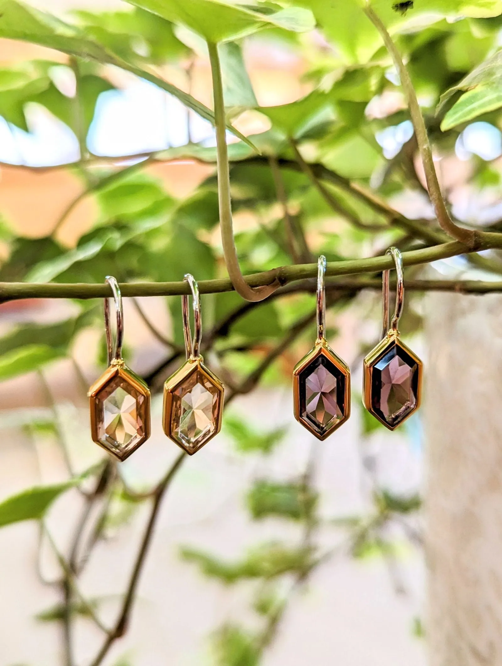 Hex Drop Earrings