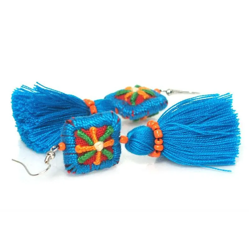 Hill Tribe Crocheted Earrings, B