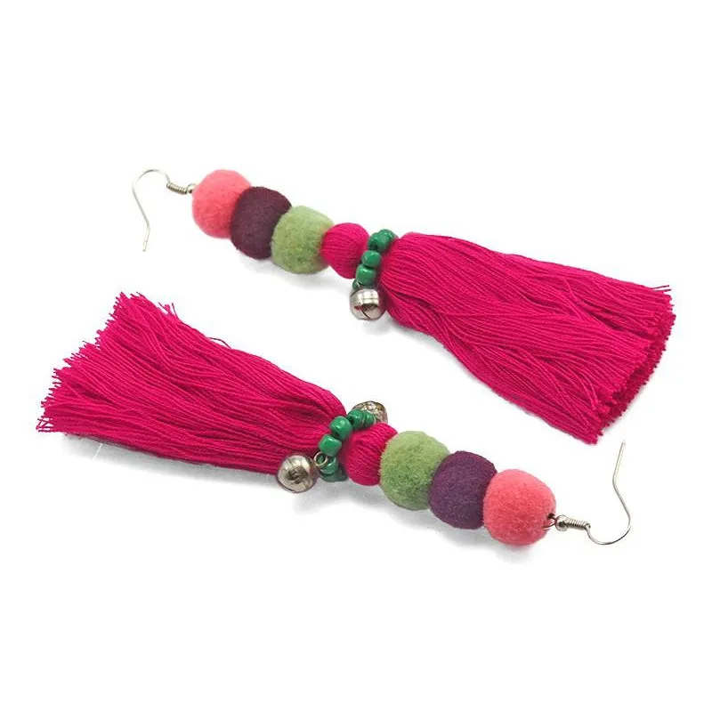 Hilltribe Chrocheted Earrings, AF