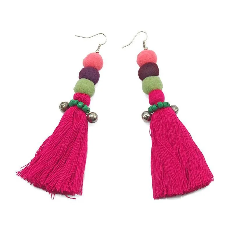 Hilltribe Chrocheted Earrings, AF