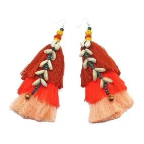 Hilltribe Chrocheted Earrings, AH