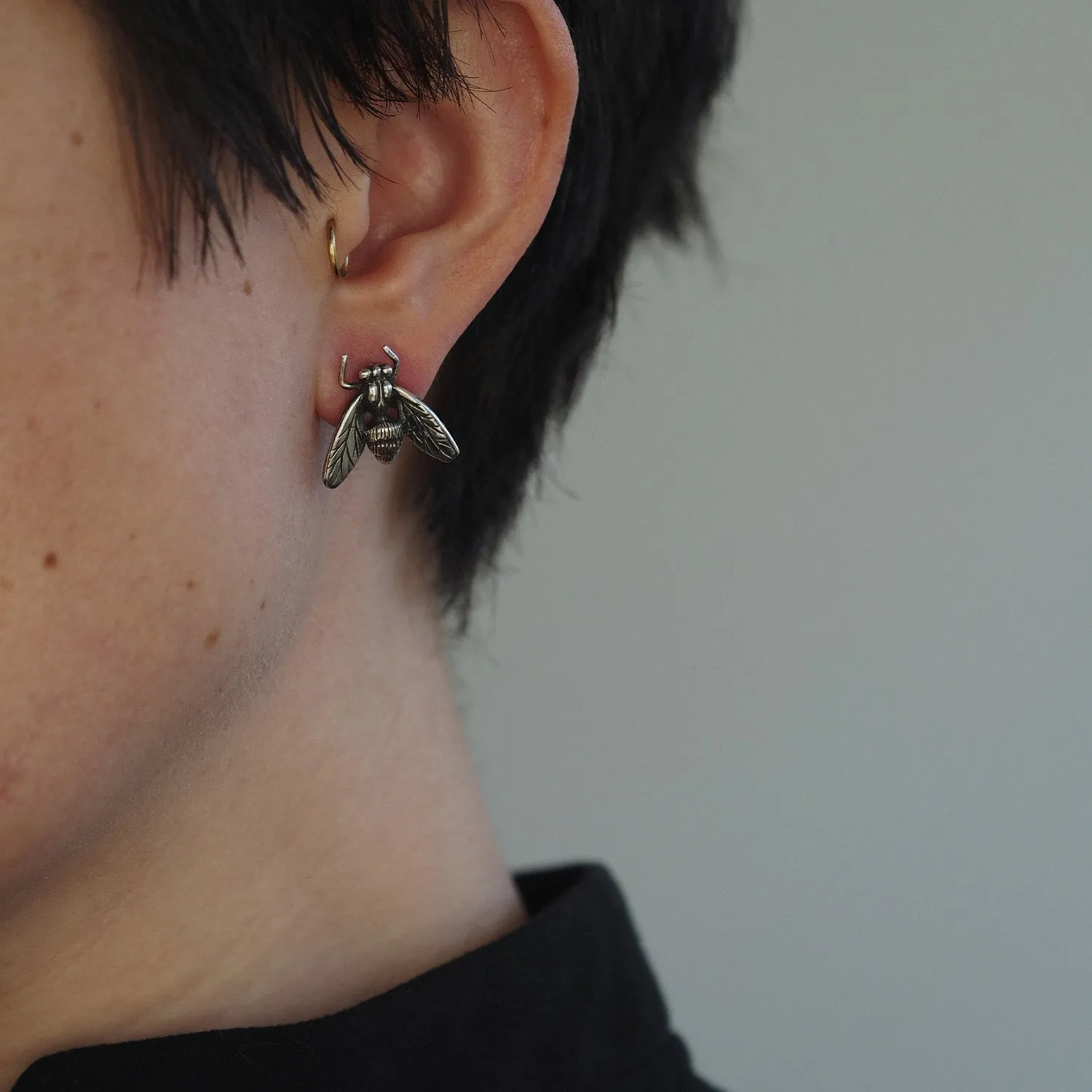 Hoverfly Stud Earrings by Yasmin Everley