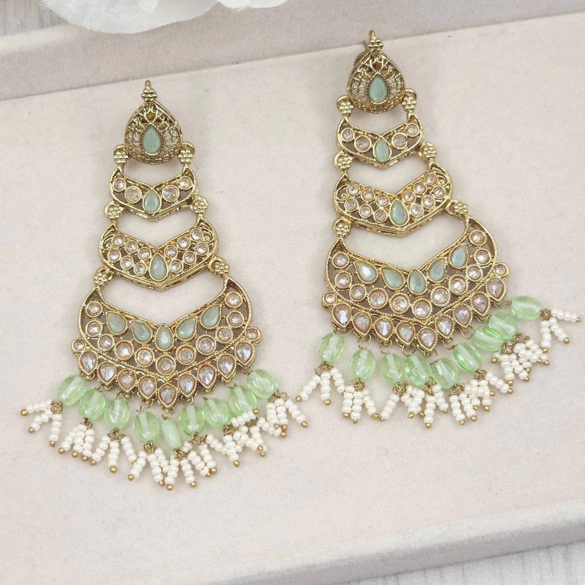 Jasmin Gold Drop Earrings for Women