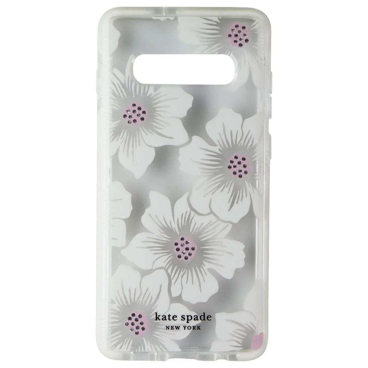 Kate Spade Defensive Hardshell Case for Galaxy (S10 ) - Hollyhock Cream / Clear