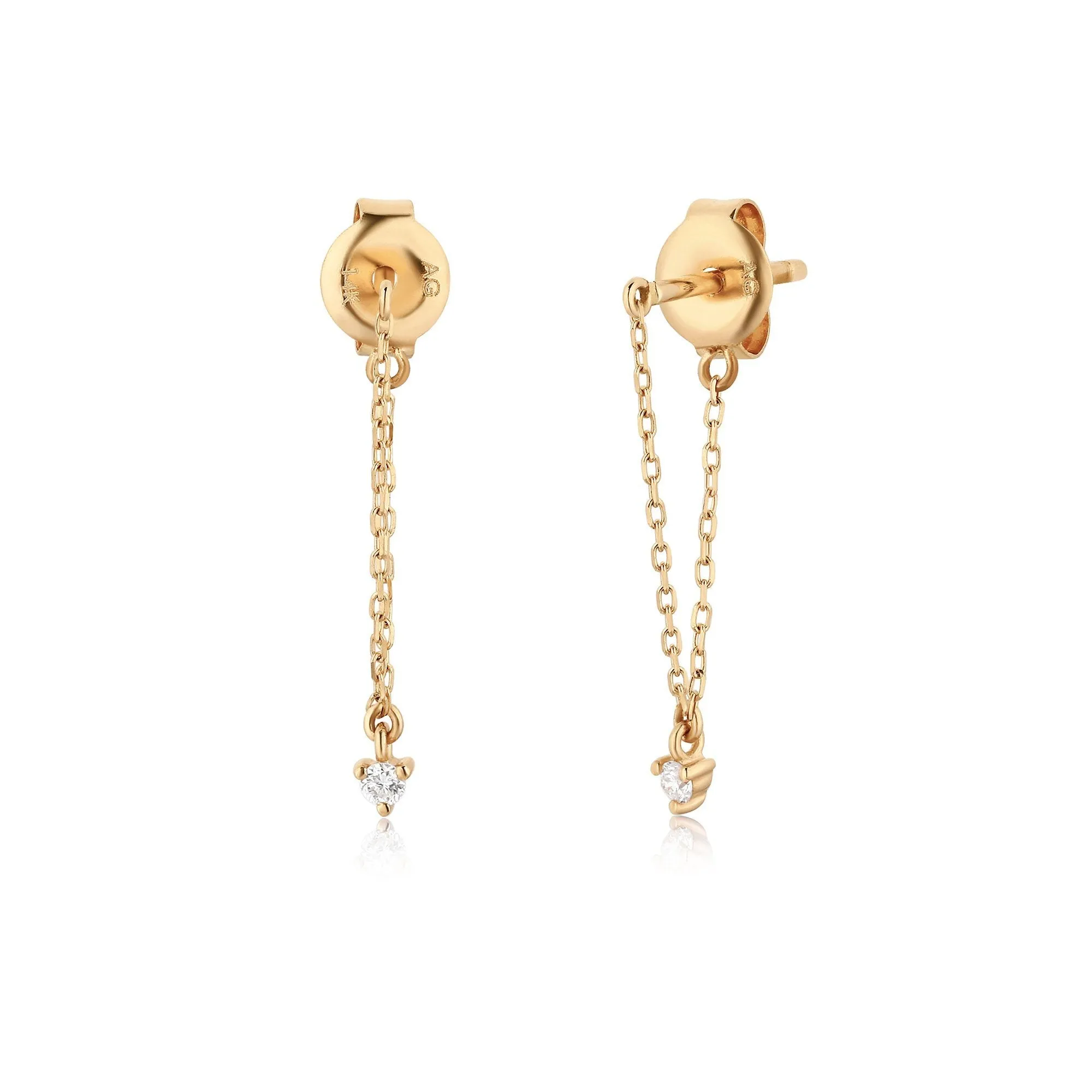 LAUREL | Diamond Chain Earrings