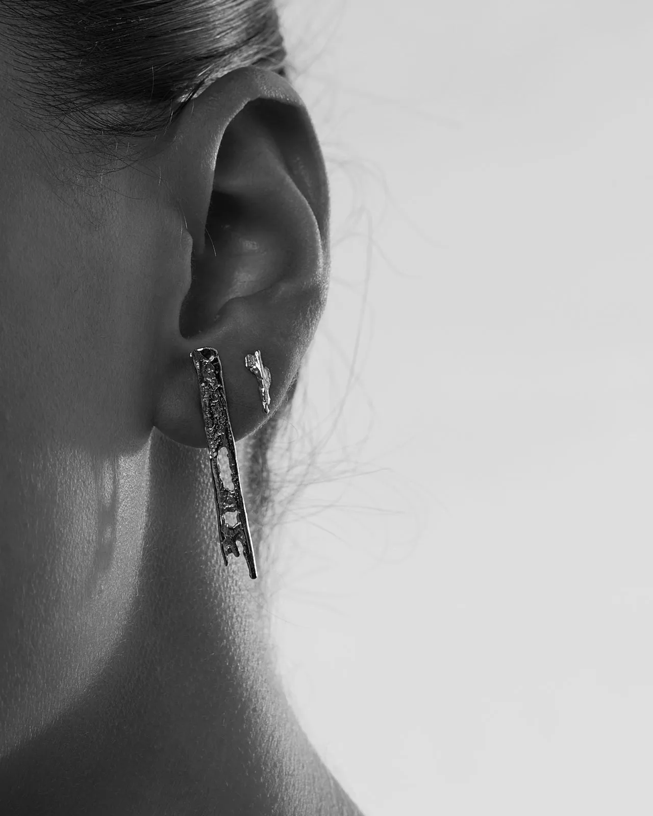 Linen Ear Pin 4.0 | Silver