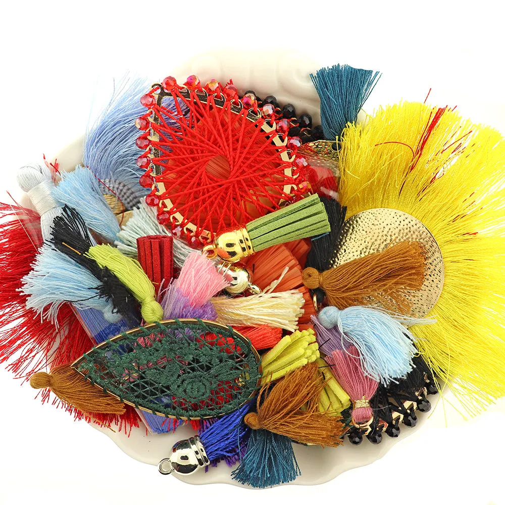 LIQUIDATION Woven Pendants & Tassels Assorted Grab Bag - Less Than Wholesale Cost 90% Off - GRAB016