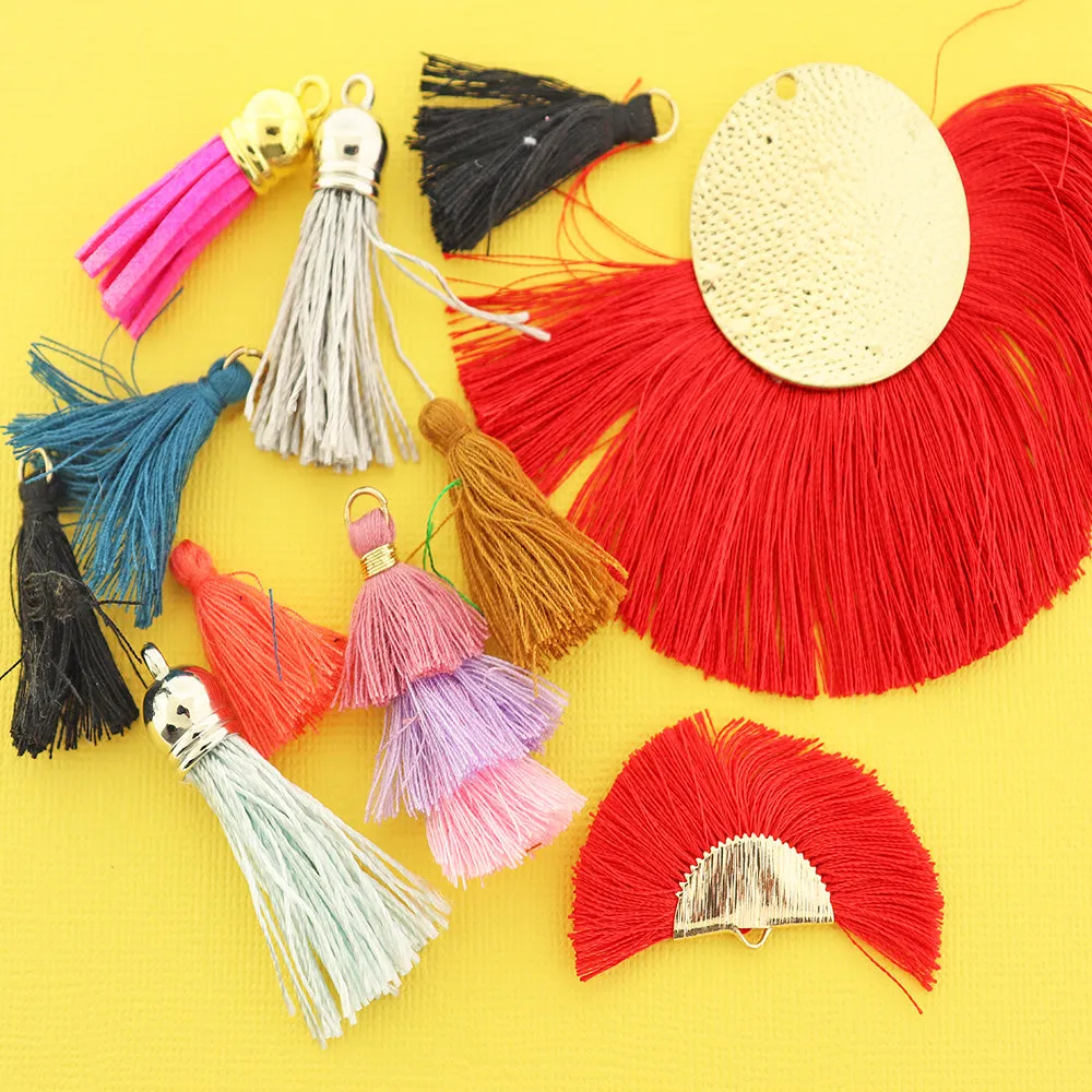 LIQUIDATION Woven Pendants & Tassels Assorted Grab Bag - Less Than Wholesale Cost 90% Off - GRAB016