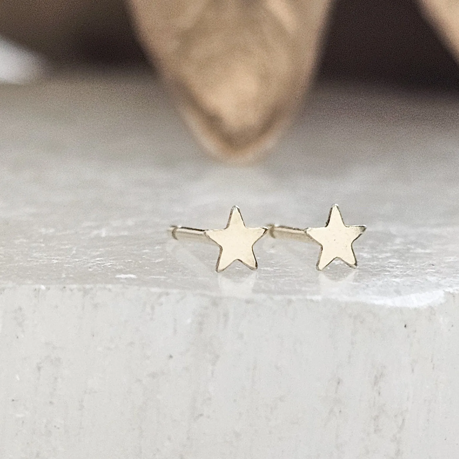 Little Gold Star Studs