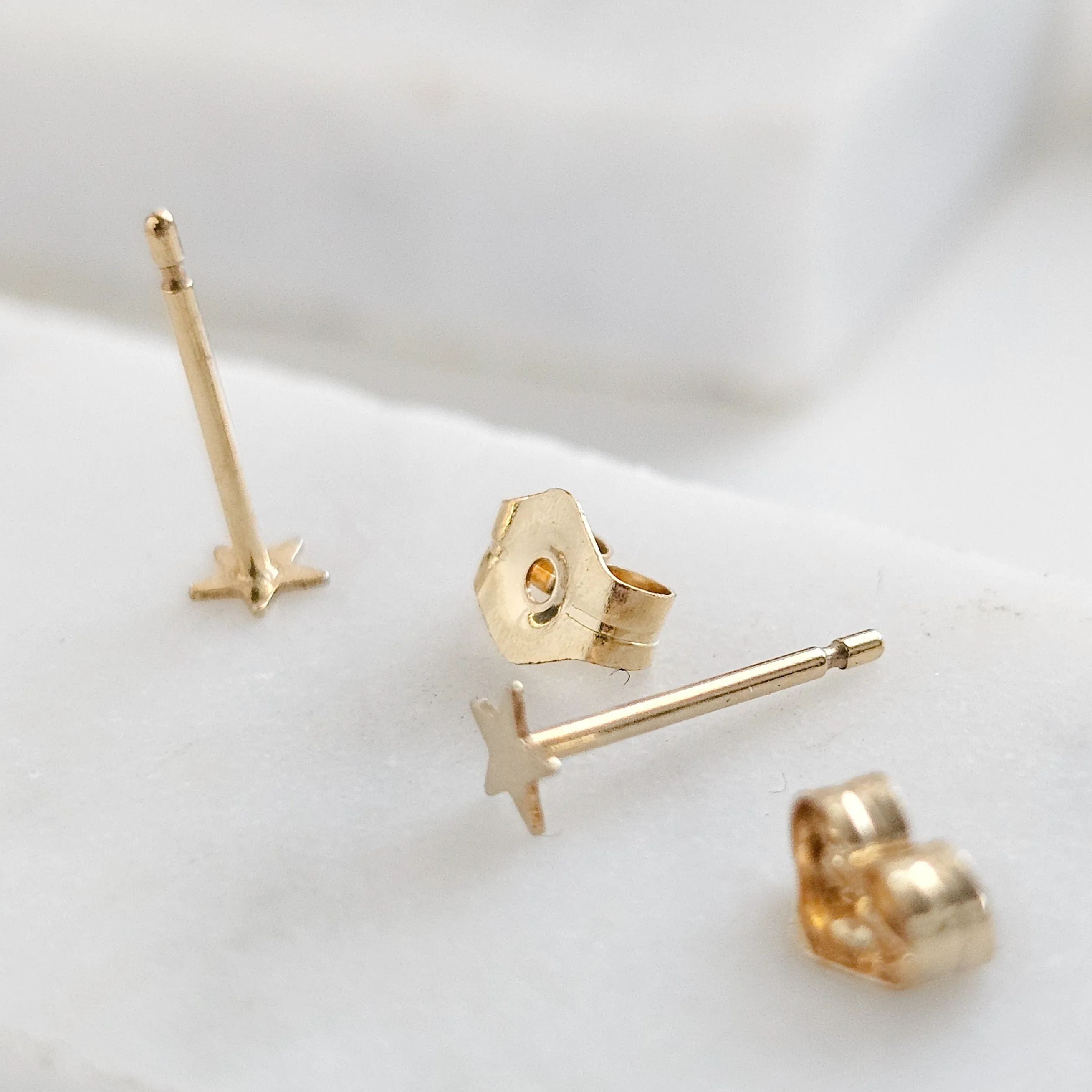 Little Gold Star Studs