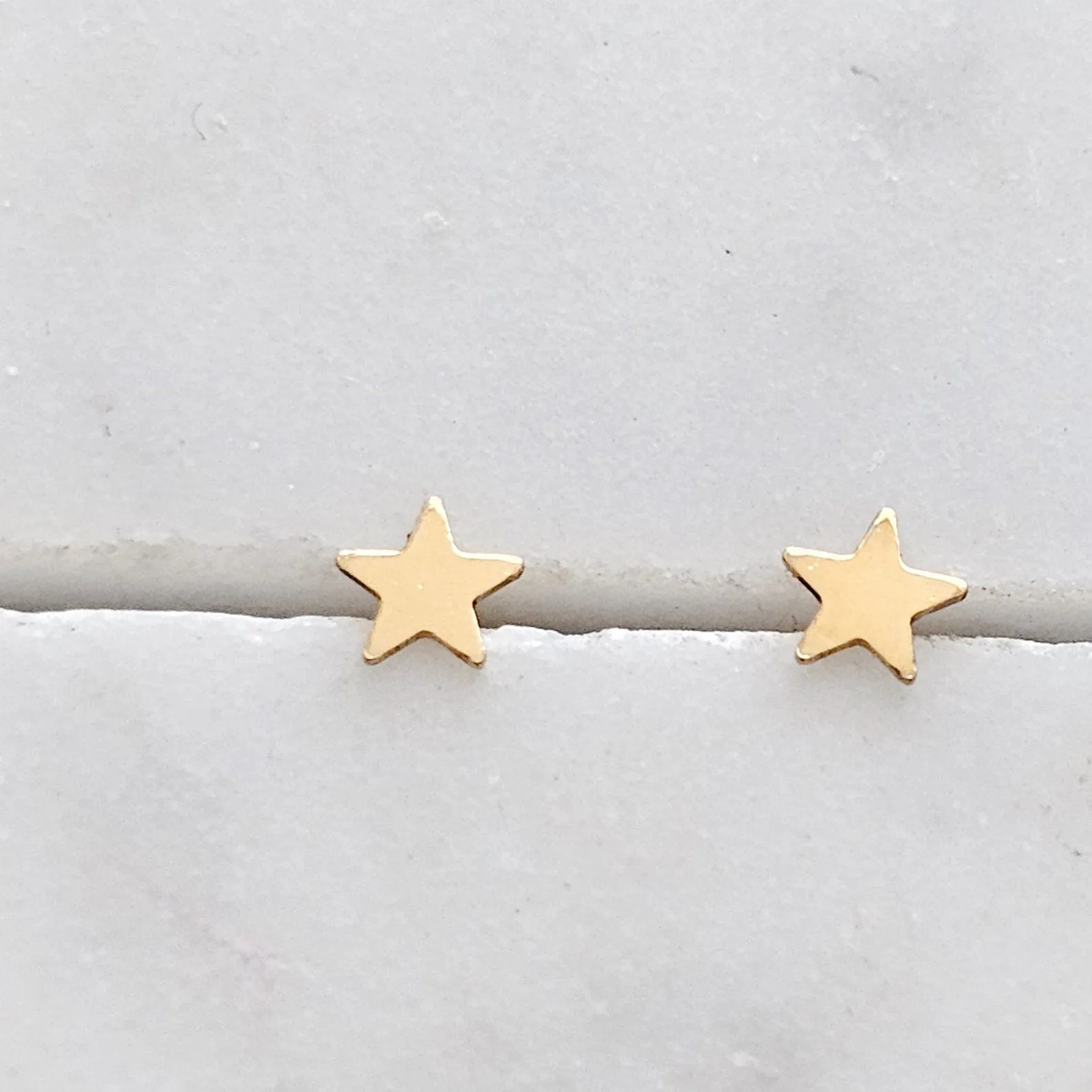 Little Gold Star Studs