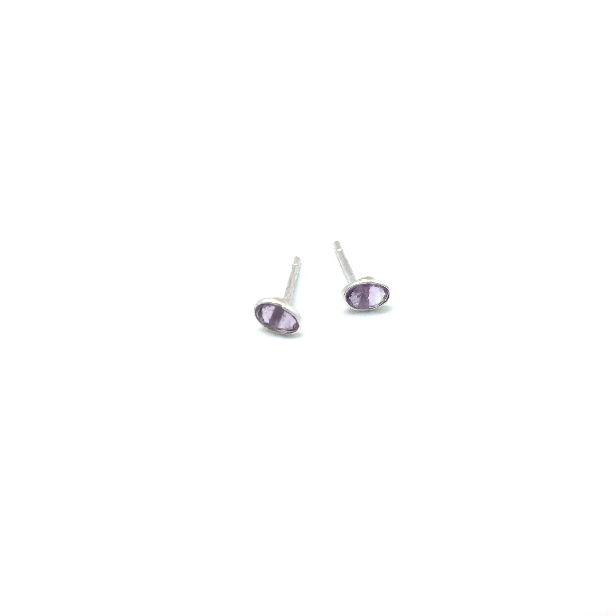 Mini Amethyst Studs