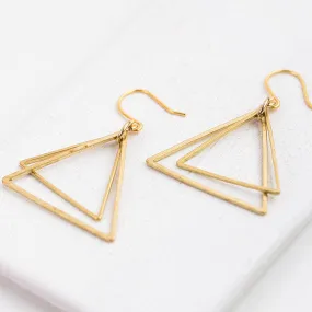 Minimal Triangle Earrings