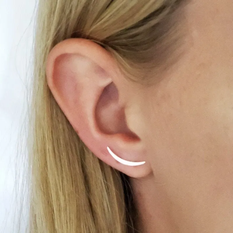 Modern Crescent Ear Climber